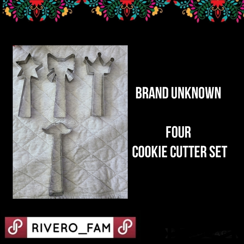 BRAND UNKNOWN | FOUR SET COOKIE CUTTERS
